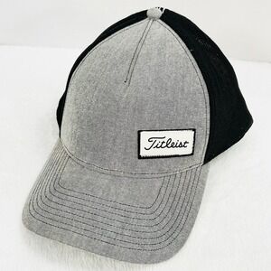 Titleist Golf Sports Hat Cap Stretch Flex L/XL Gray Outdoors Casual Workwear